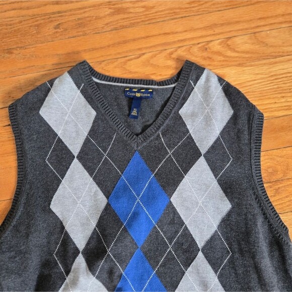 Argyle sweater vest Academia Preppy - Picture 3 of 4